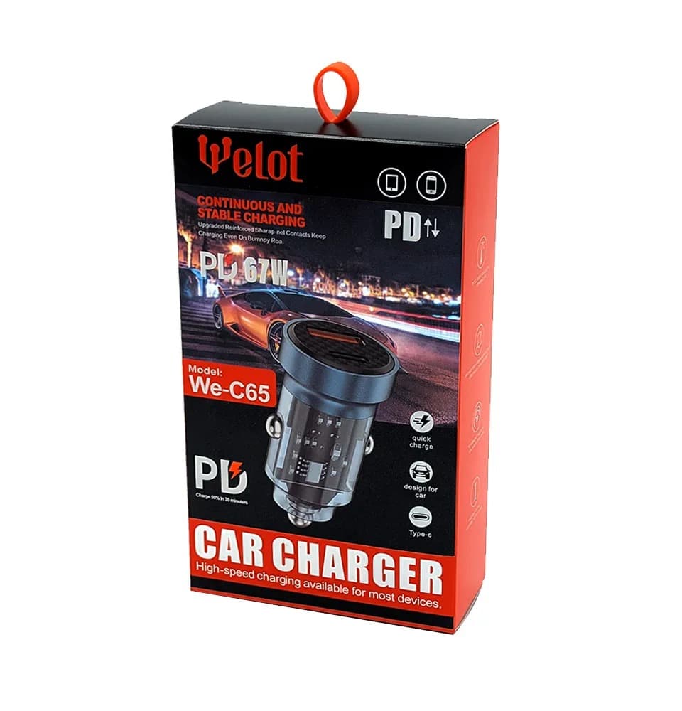 شارژر فندکی Welot مدل WE-C65 — تصویر ۲
