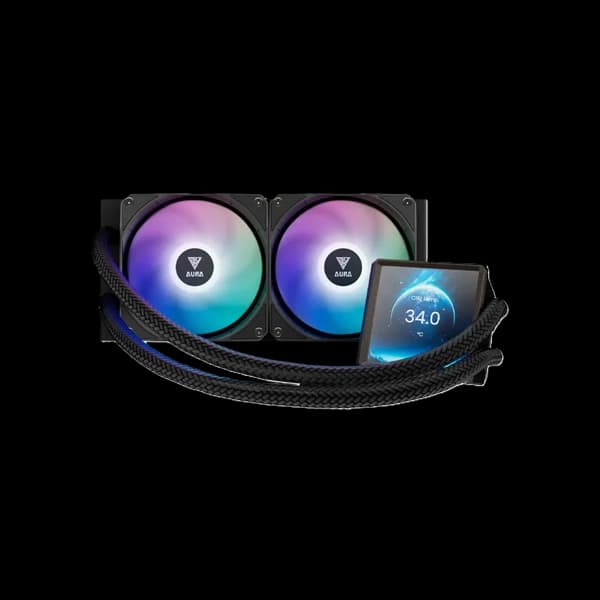 خنک کننده پردازنده مایع گیم دیاس AURA GL240 LCD