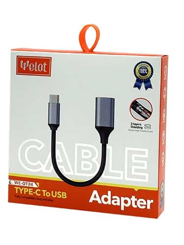 کابل OTG مبدل TYPE C به USB مدل WE-OT24 — تصویر ۲
