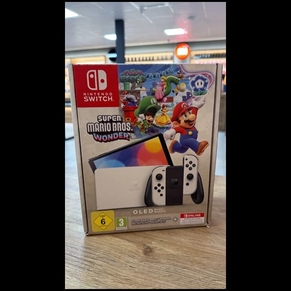 کنسول بازی نینتندو مدل nintendo switch oled فول بازی کپی خور شده همراه کارت حافظه 256 گیگابایت (آنباکس)