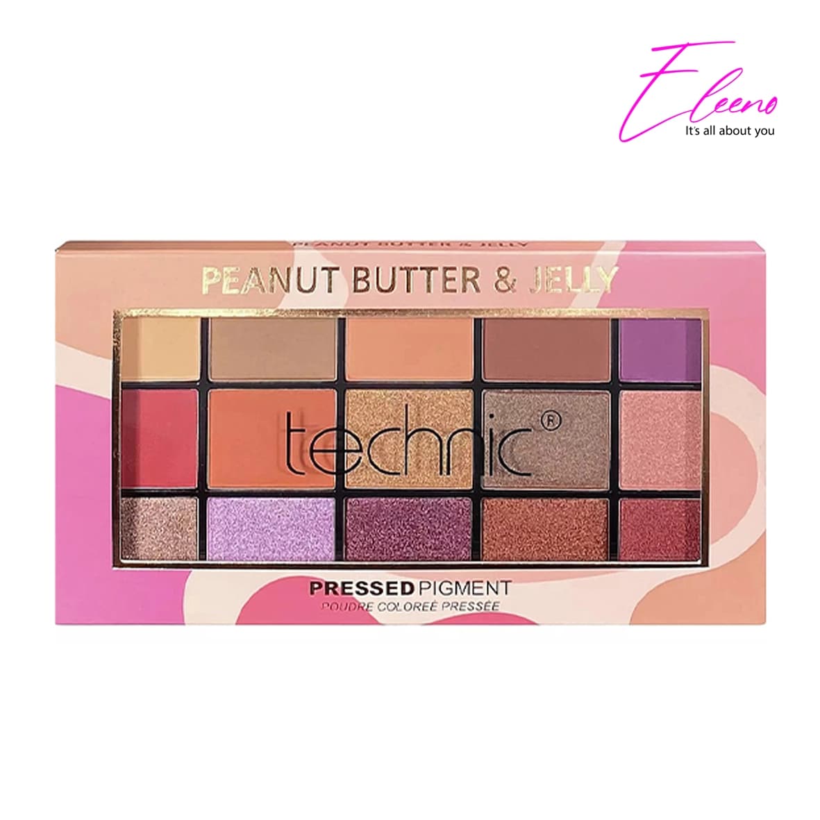 پالت سایه چشم Peanut Butter & Jelly تکنیک 15 رنگ Technic