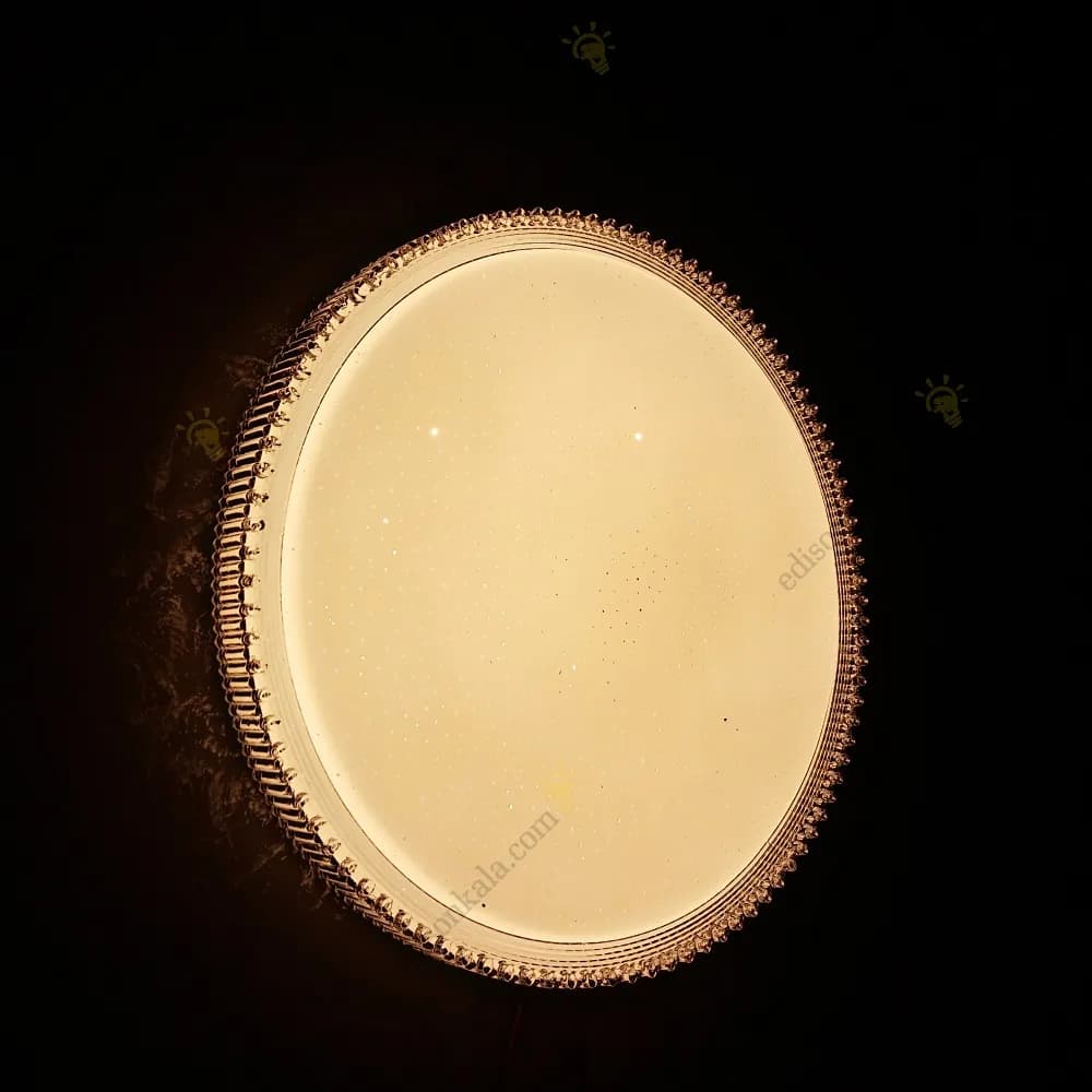 چراغ سقفی کریستال پلاس تک طبقه 72 وات ریموتدار آلما — تصویر ۲