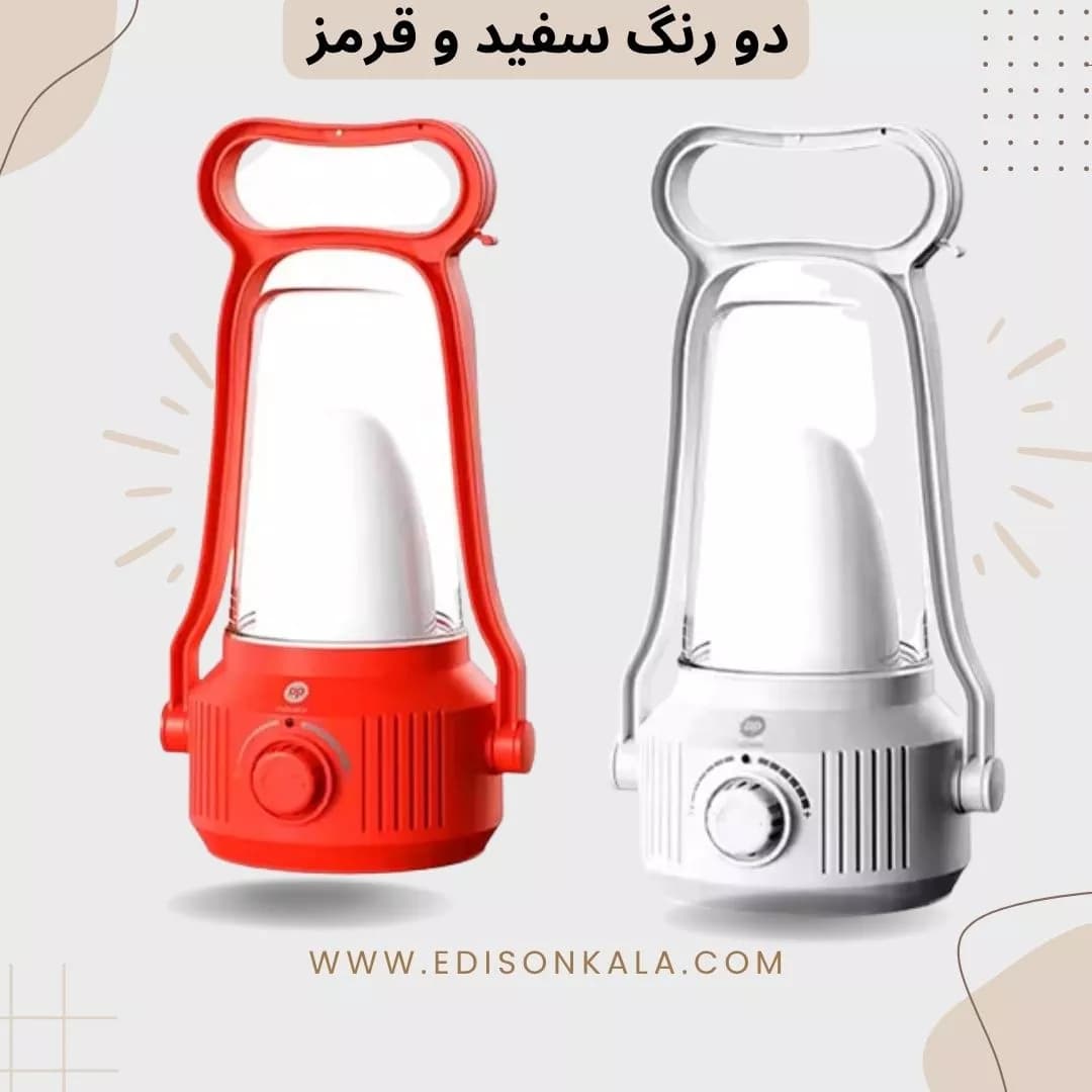 چراغ اضطراری و فانوس شارژی DP-7419 | پرنور مناسب کمپینگ و بی برقی — تصویر ۲
