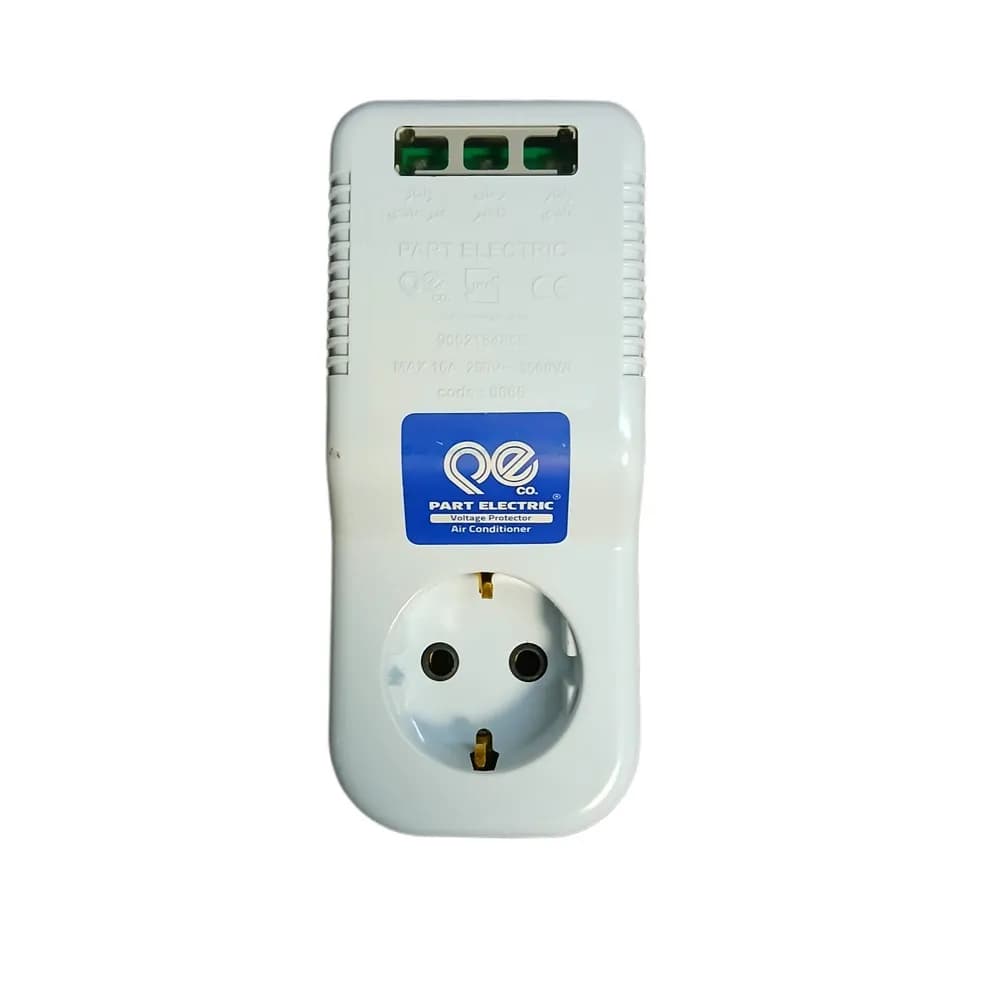 محافظ ولتاژ تکخانه پارت الکتریک کد PE-689 | مناسب کولر گازی، ماشین لباسشویی و ظرفشویی و یخچال — تصویر ۳