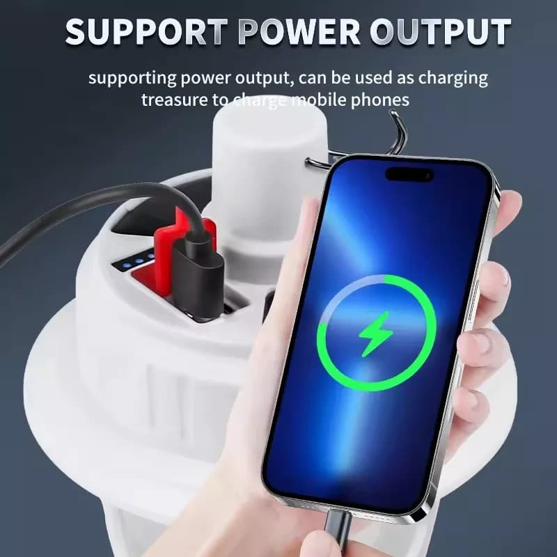 چراغ کمپینگ خورشیدی CL‑T30 | نوردهی 5 حالته — تصویر ۹