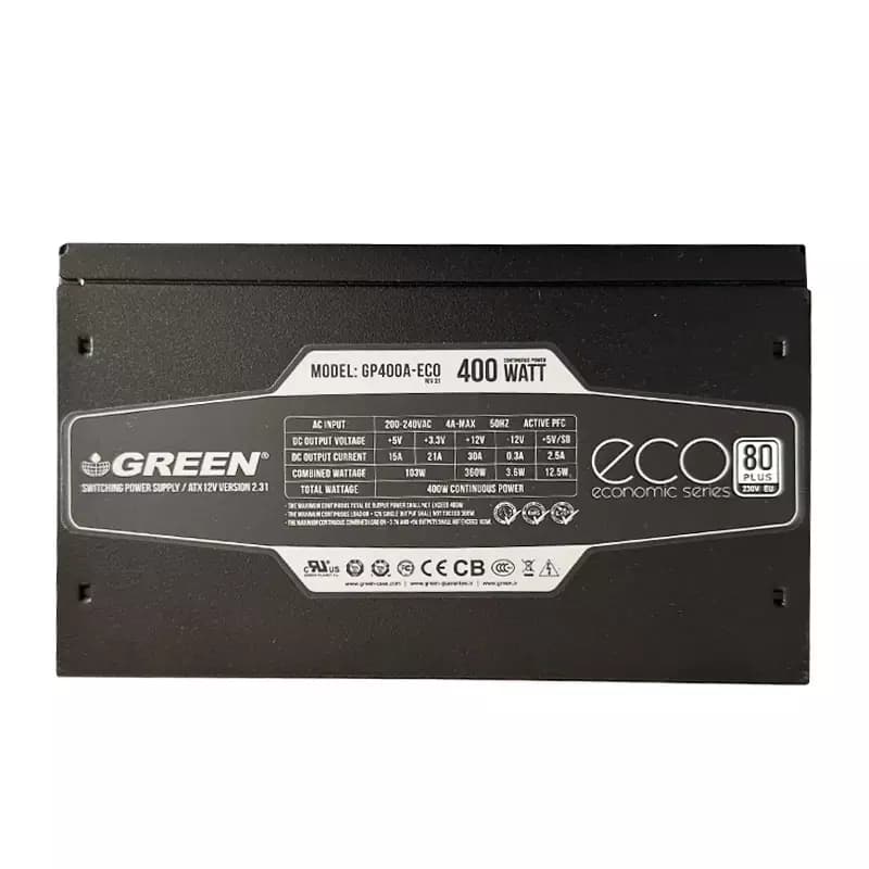 پاور 400 وات گرین Green 400A ECO استوک در حد نو — تصویر ۱۱