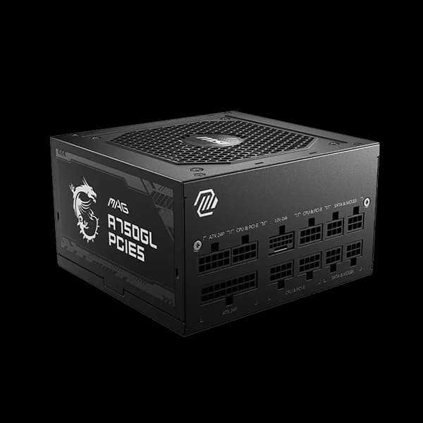 منبع تغذیه کامپیوتر ام اس آی مدل MAG A750GL — تصویر ۳