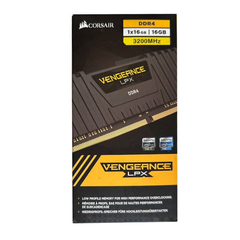 رم کورسیر Corsair Vengeance LPX 16GB DDR4 3200mhz استوک در حد نو — تصویر ۵