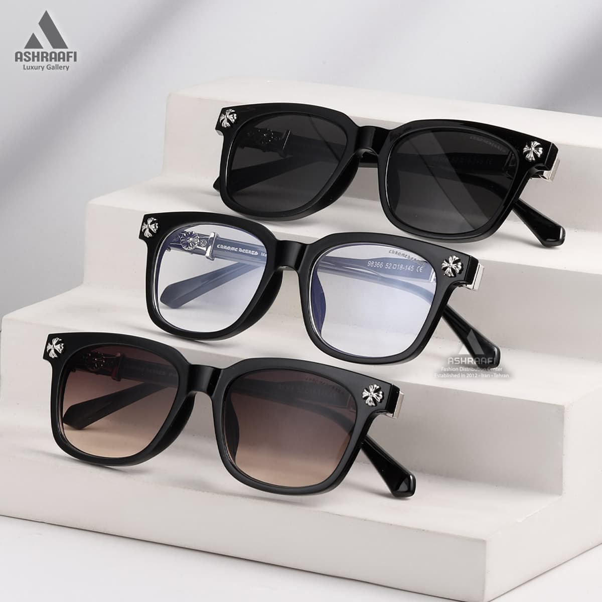 عینک کروم هارت Chrome Hearts 98366 — تصویر ۸