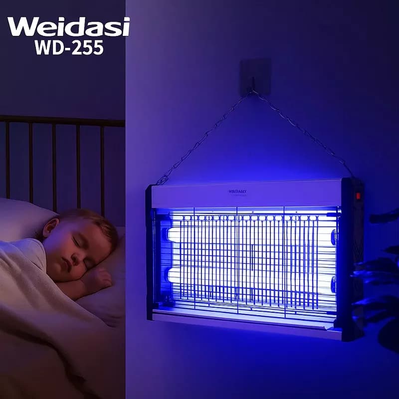 حشره‌کش برقی آویز ویداسی WD-255 | مناسب منازل و محیط‌های بسته با نور UV — تصویر ۲