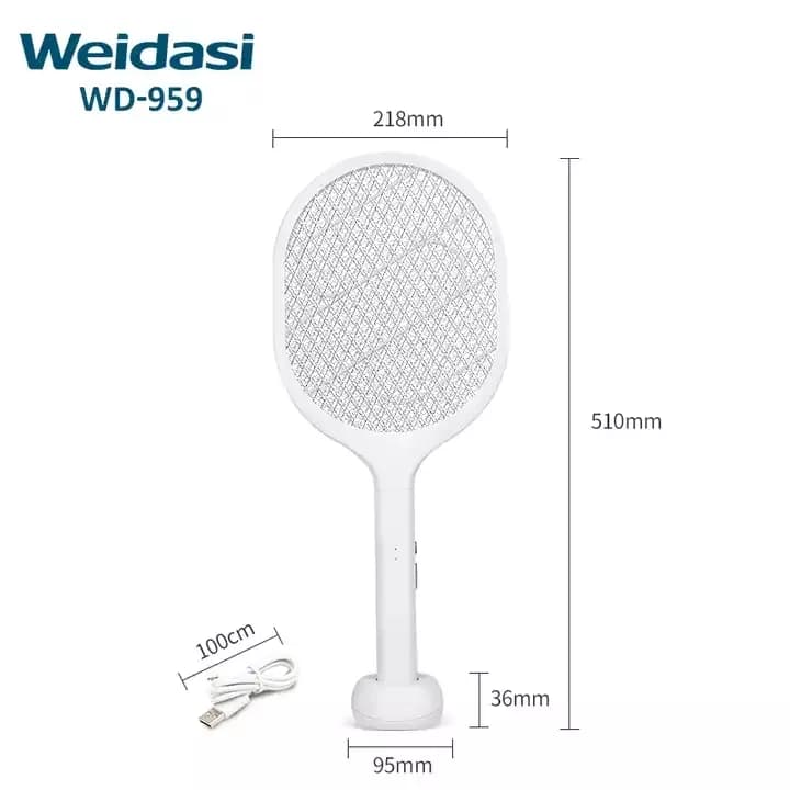 حشرهکش راکتی پایه دار ویداسی WD-959 | قابل شارژ با نور UV قوی — تصویر ۷