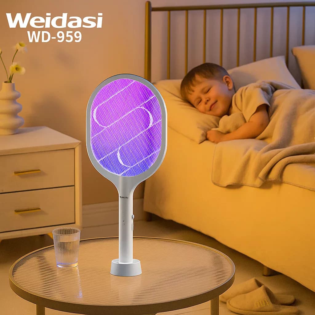 حشره‌کش راکتی پایه دار ویداسی WD-959 | قابل شارژ با نور UV قوی