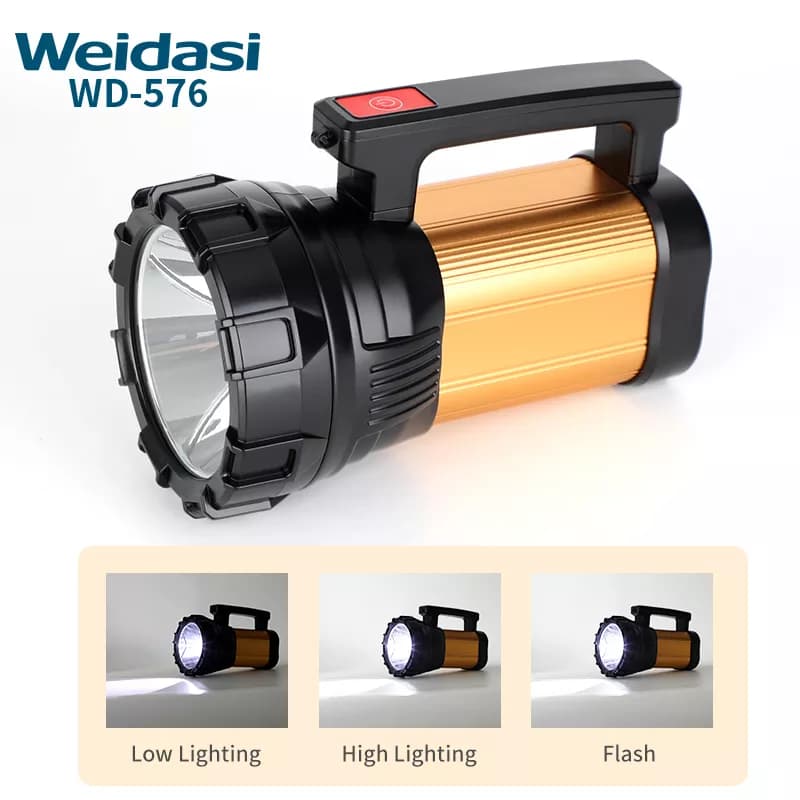 نورافکن ویداسی WD-576 | چراغ قوه قوی و پاوربانک مناسب کمپینگ و نگهبانی — تصویر ۹
