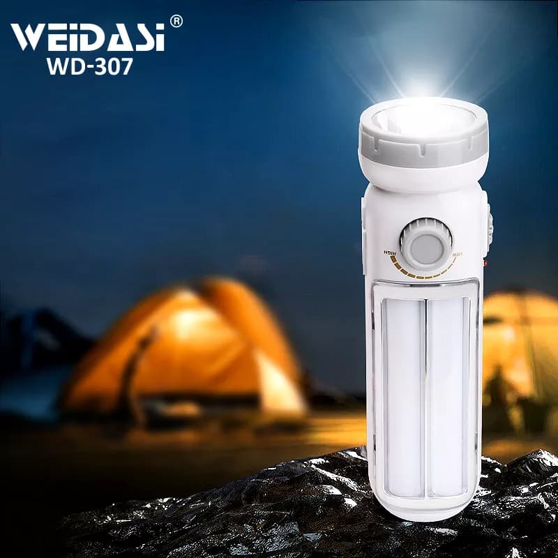 چراغ اضطراری و چراغ قوه ویداسی wd-307 | پرنور و مناسب قطعی برق — تصویر ۲