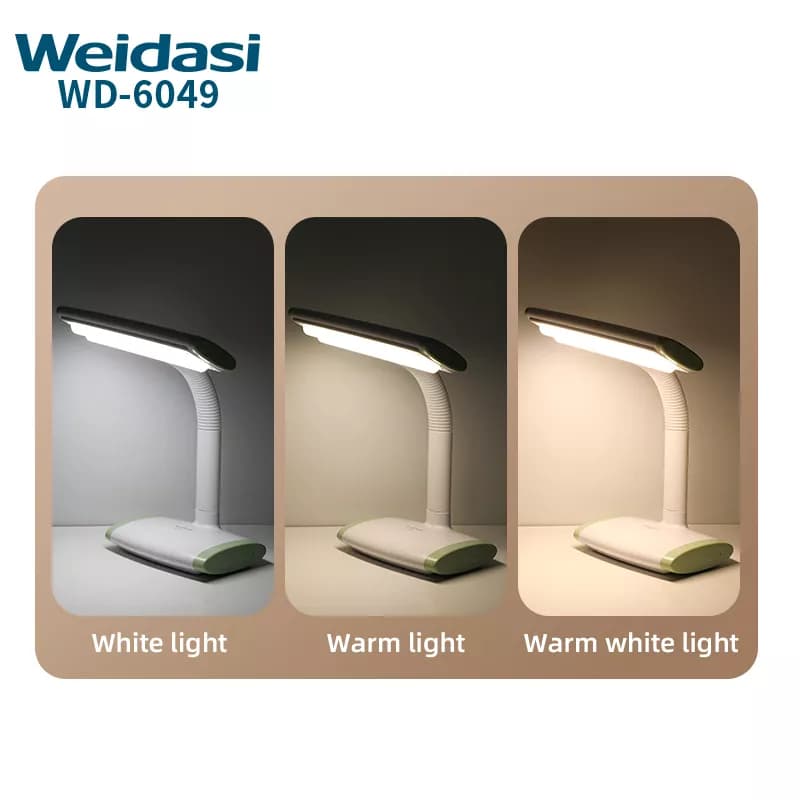 چراغ مطالعه شارژی WD-6049 | لمسی، پرنور مناسب بی برقی — تصویر ۴