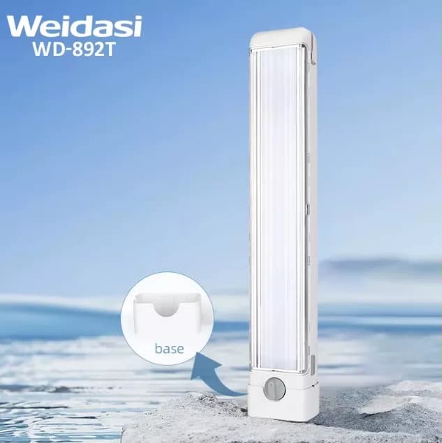 چراغ اضطراری ویداسی ولوم دار WD-892T | پرنور، قابل شارژ و مناسب قطع برق — تصویر ۴