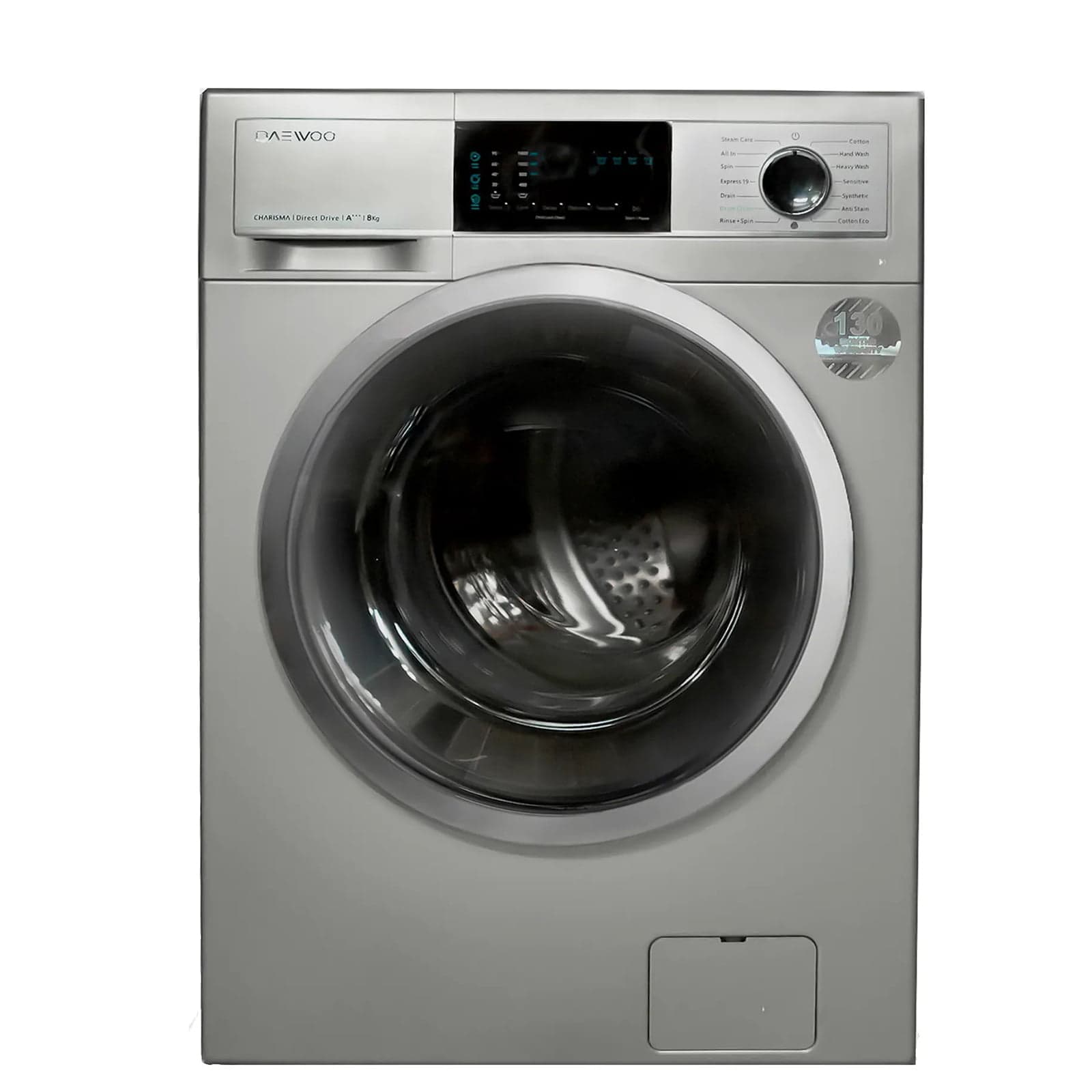 لباسشویی دوو مدل LM-830S ظرفیت 8Kg نقره ای سری Charisma