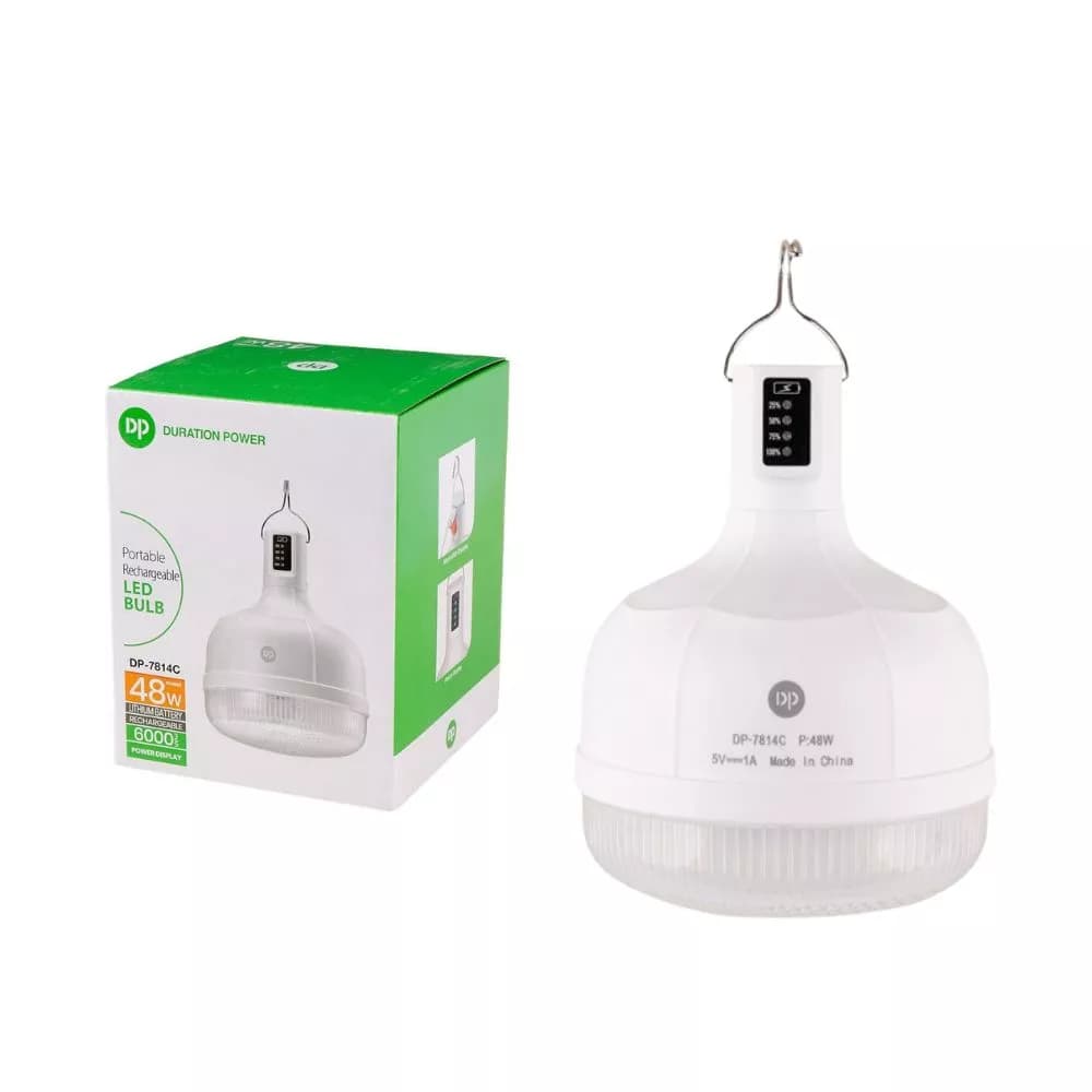 چراغ شارژی آویزی 48 وات DP-7814C | ضدآب، مناسب کمپینگ و بی برقی — تصویر ۲