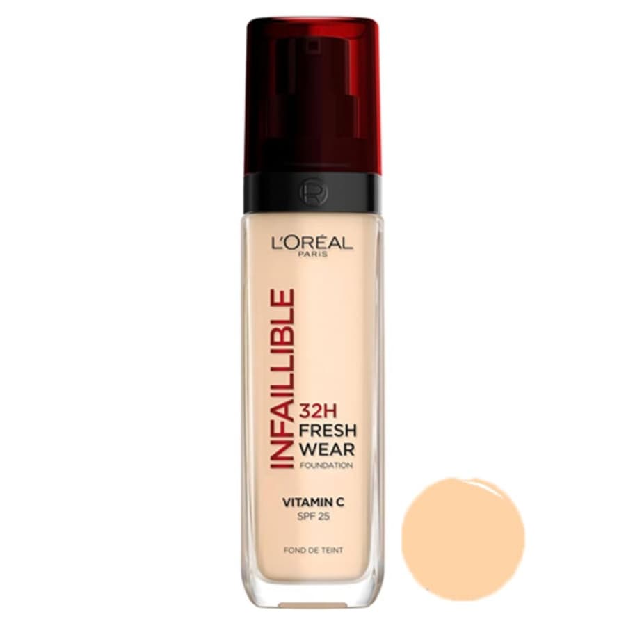 کرم پودر لورئال پاریس مدل Infallible 32H Fresh Wear حاوی ویتامین سی L’Oréal