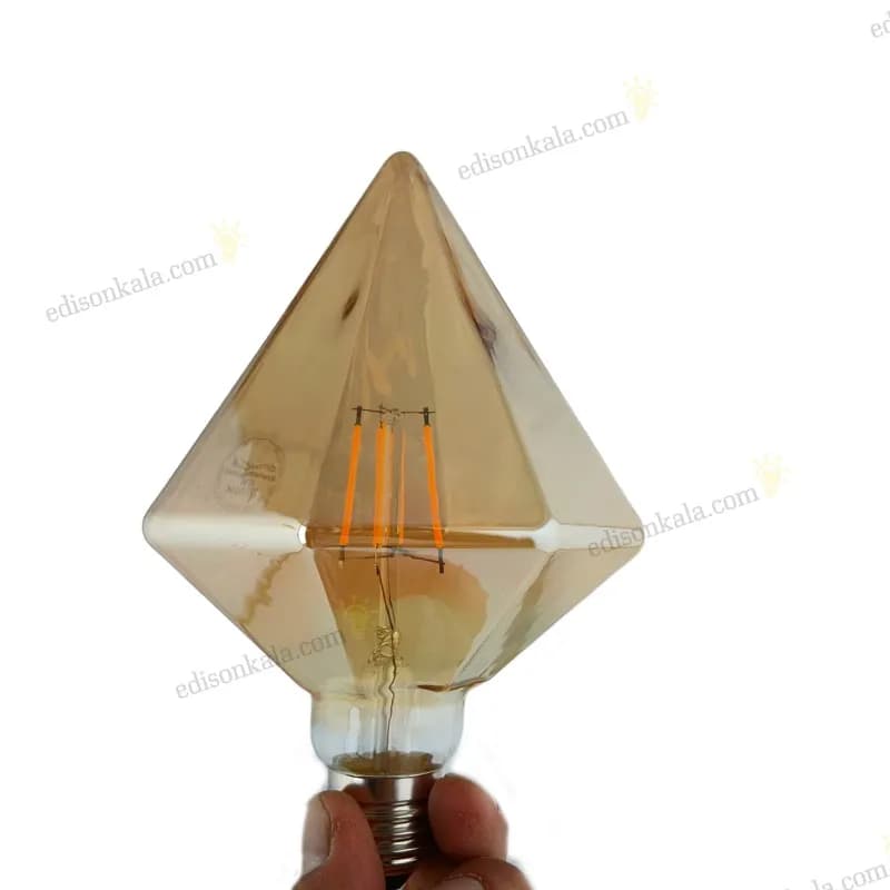 لامپ LED ادیسونی 6 وات طرح الماس اپتونیکا | با گارانتی و نوری آرامش‌بخش — تصویر ۷