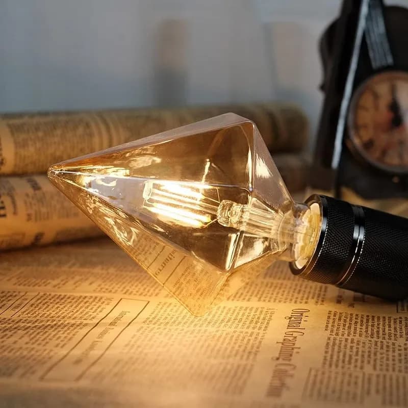 لامپ LED ادیسونی 6 وات طرح الماس اپتونیکا | با گارانتی و نوری آرامش‌بخش — تصویر ۲