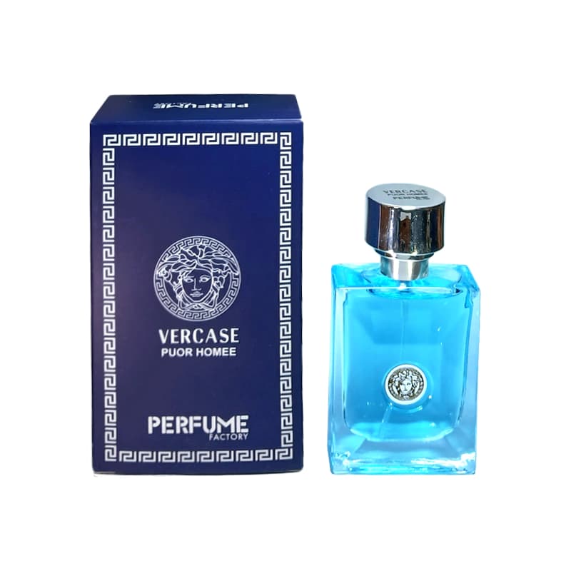 ادکلن مینیاتوری مردانه ورساچه پور هوم برند پرفیوم فکتوری حجم ۳۰ میل vercase puor home Perfume Factory — تصویر ۲