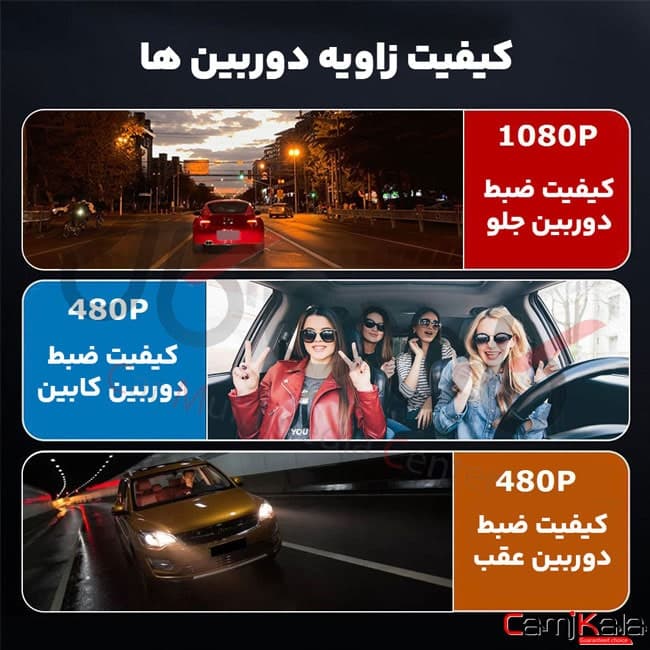 دوربین ثبت وقایع سه دوربین وای فای مدل WDR — تصویر ۵