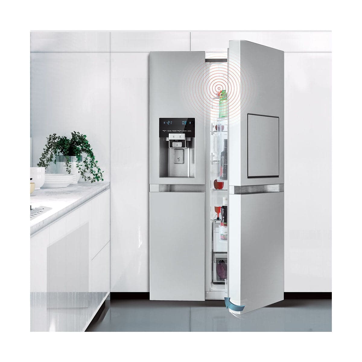 ساید بای ساید 32Ft هوشمند دوو مدل SXi20-21W سفیدمتالیک سری سین سان دو درب (جشنواره تابستانه دوو: 15 میلیون تومان هدیه نقدی) — تصویر ۵