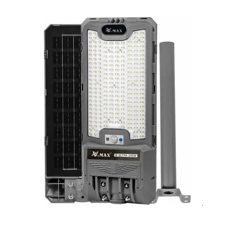 چراغ خیابانی خورشیدی ویمکس 200 وات مدل SLT99-200W | دوسال ضمانت