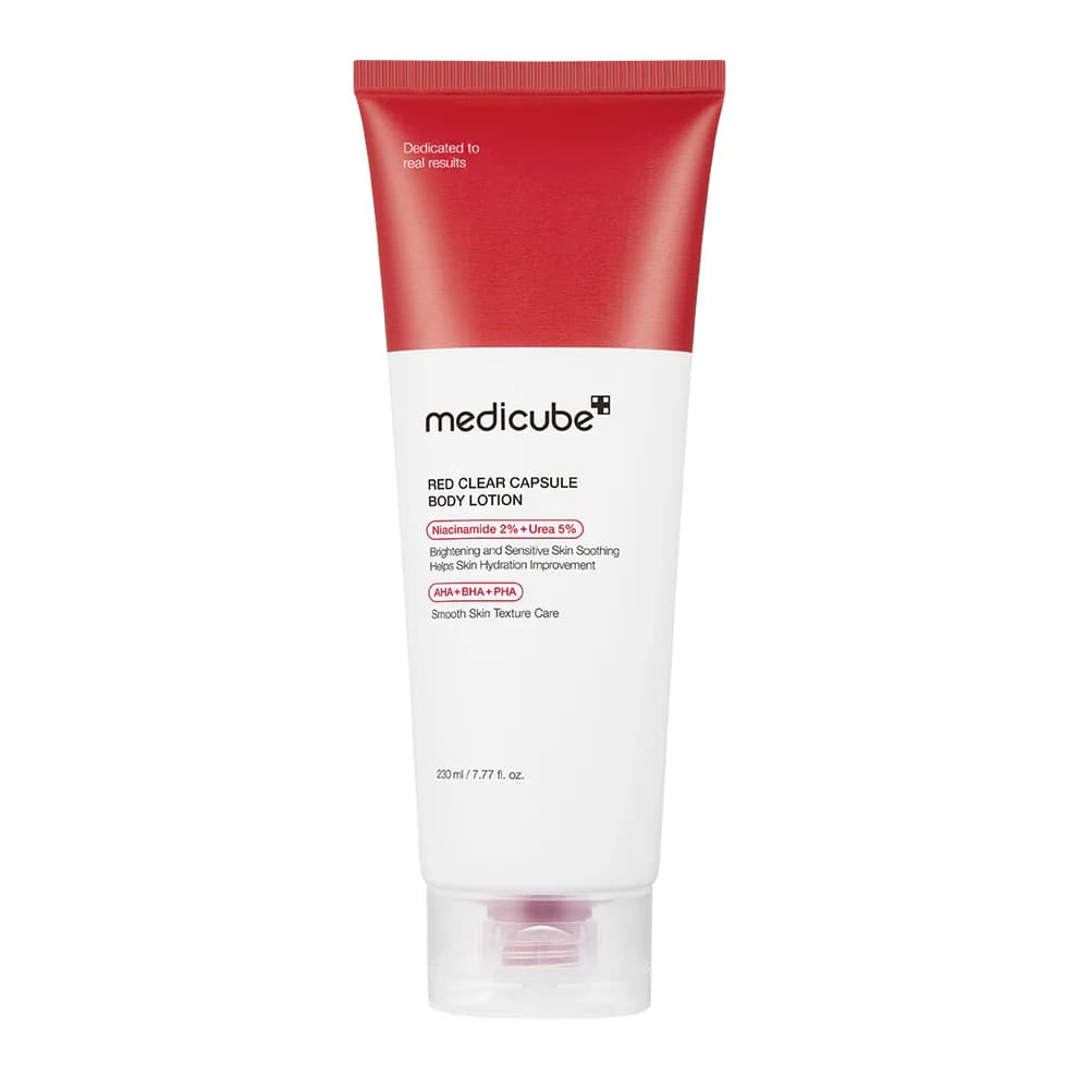 لوسیون بدن ضد جوش مدی کیوب Medicube body lotion red clear