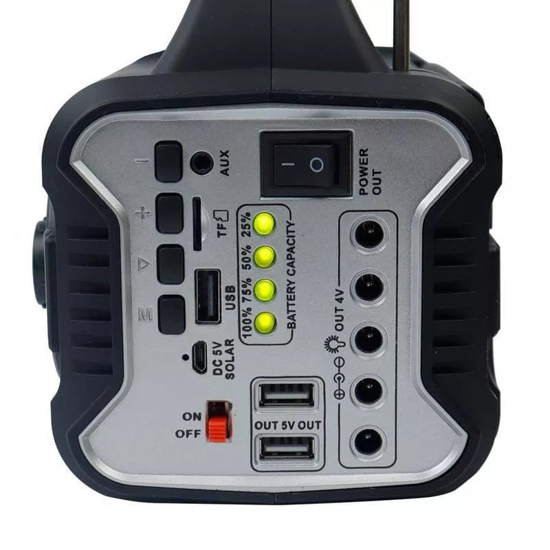 پاوربانک، اسپیکر بلوتوثی و چراغ خورشیدی قابل حمل DK-801sl — تصویر ۵