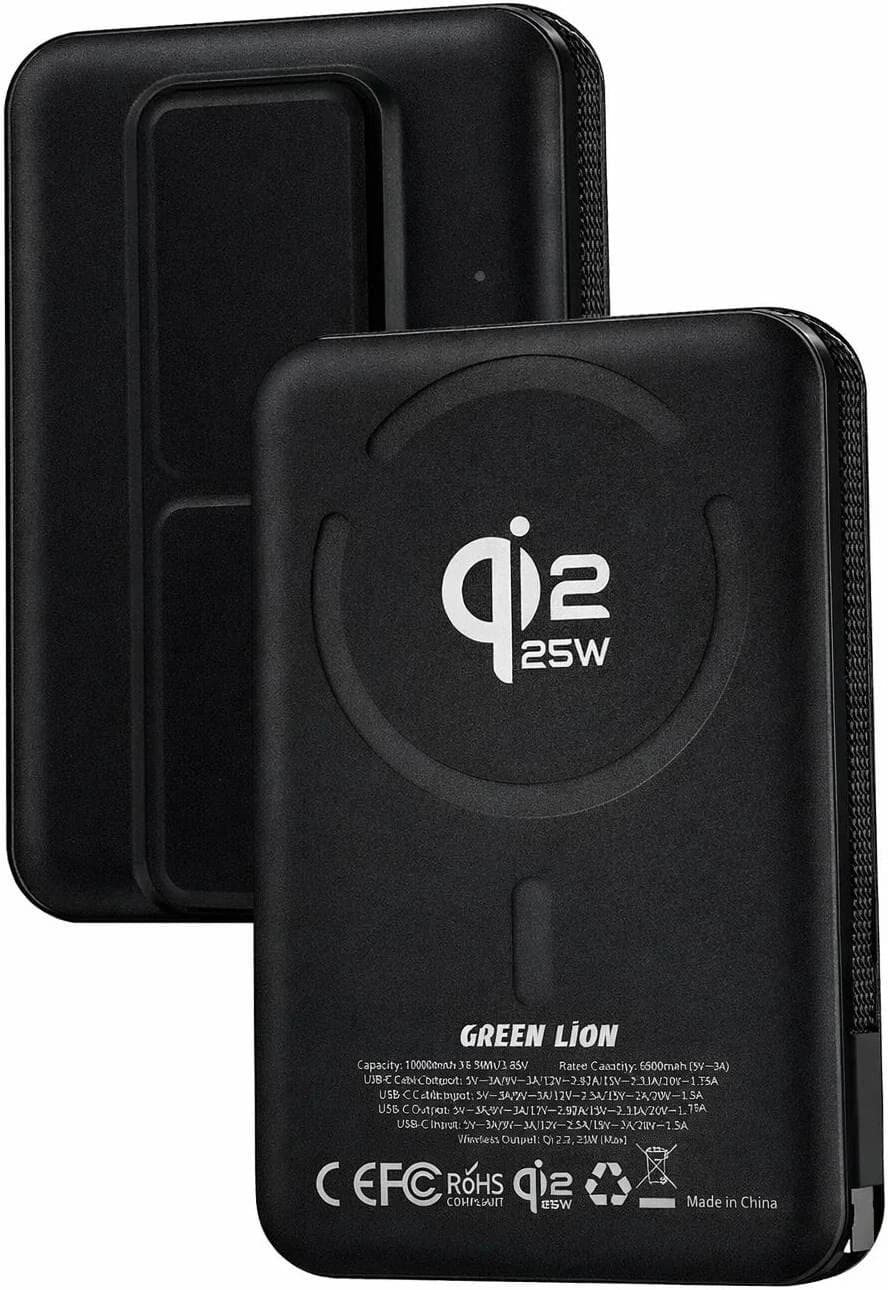 پاوربانک گرین لاین 10000mAh مدل Wellington با شارژ سریع 35W green lion wellington 10000ah power bank 35W PD — تصویر ۴