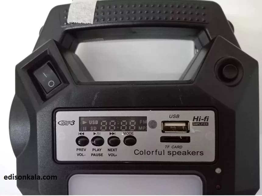 پکیج روشنایی خورشیدی GD-8060 – قابل حمل ،اسپیکر، شارژی و چندکاره — تصویر ۳