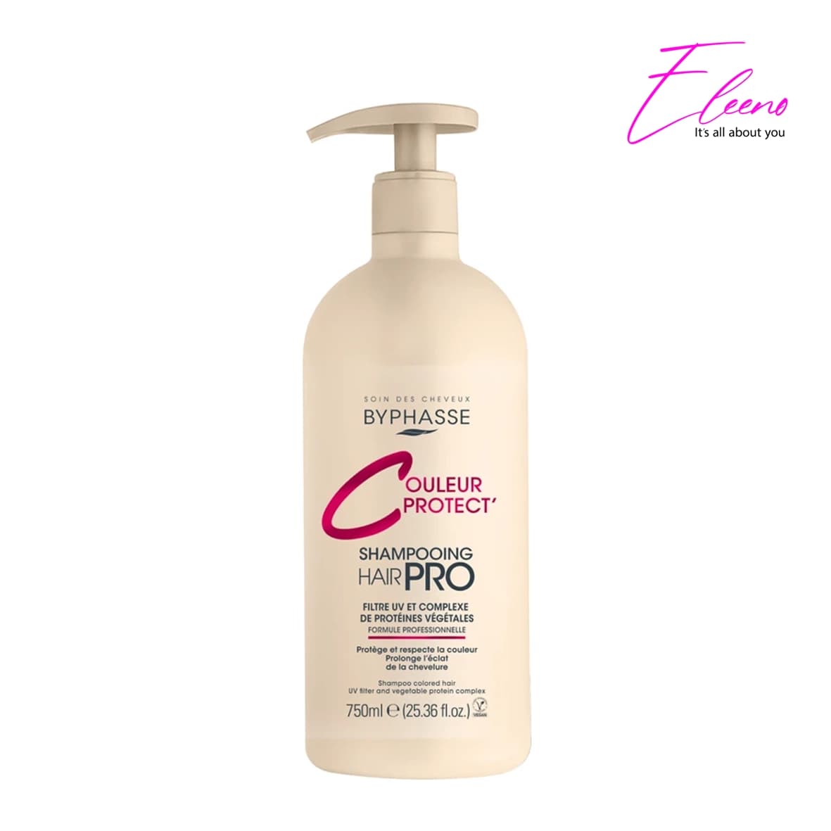 شامپو تثبیت‌کننده رنگ مو بایفاس مدل Couleur Protect مناسب مو رنگ‌شده Byphasse