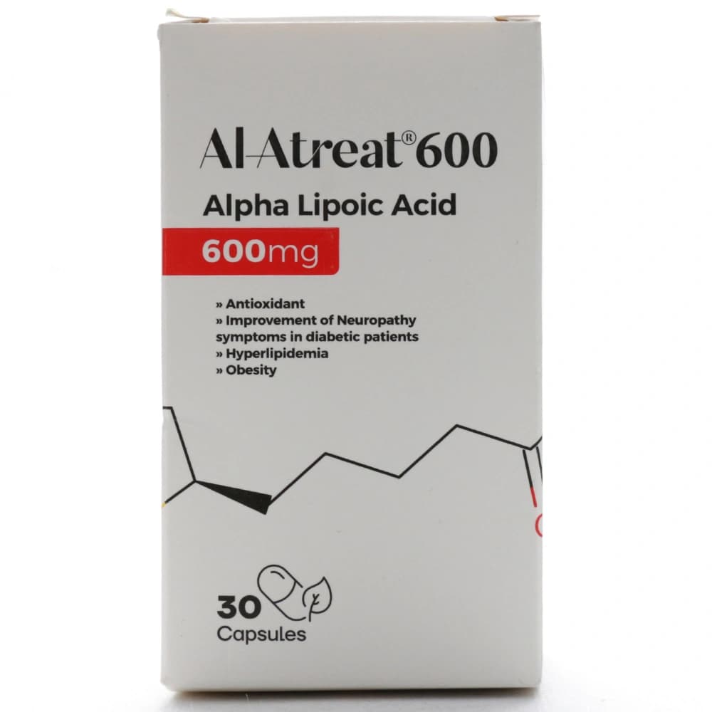 کپسول آلفا لیپوئیک اسید آلاتریت 600 تچرا فارمد — تصویر ۵
