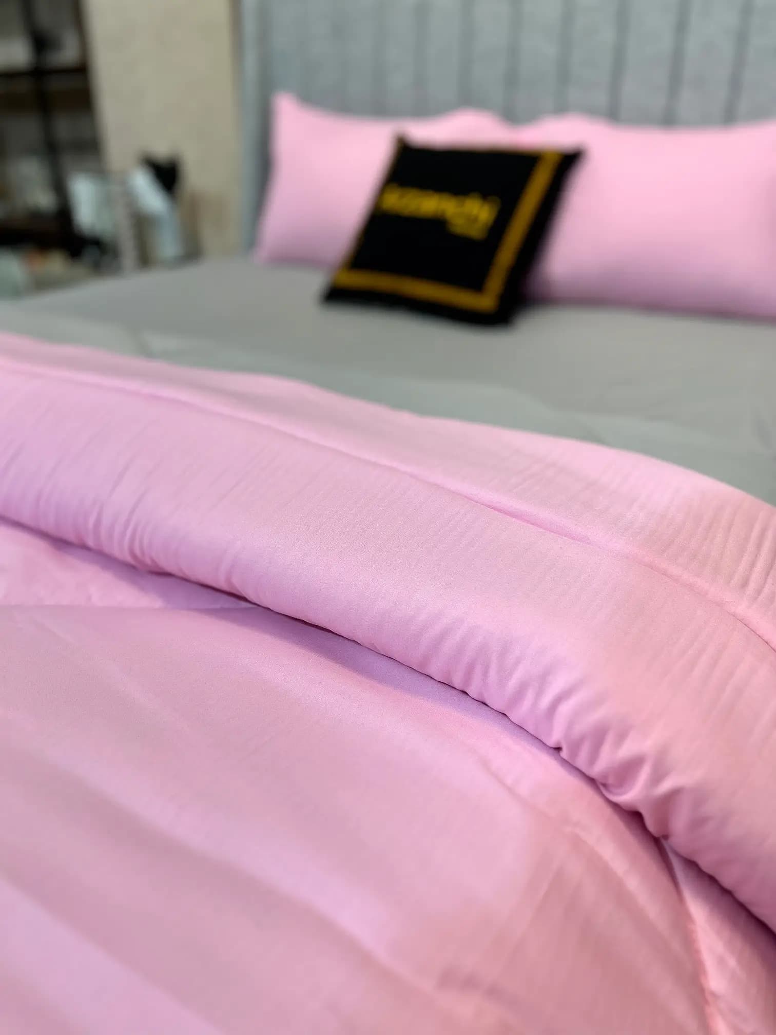 روتختی ساده صورتی و طوسی کد S627 ارزانچی — تصویر ۵