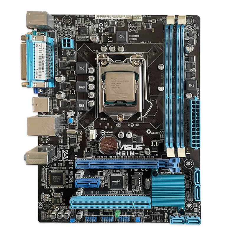 باندل مادربرد ASUS H61M-C + Pentium G2030 استوک