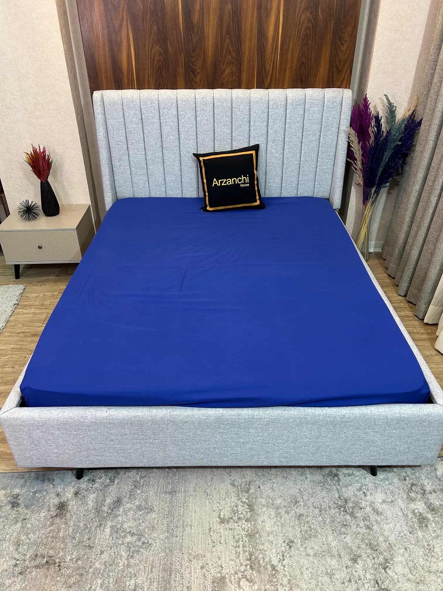 روتختی ساده آبی کاربنی و خردلی کد S966 ارزانچی — تصویر ۵