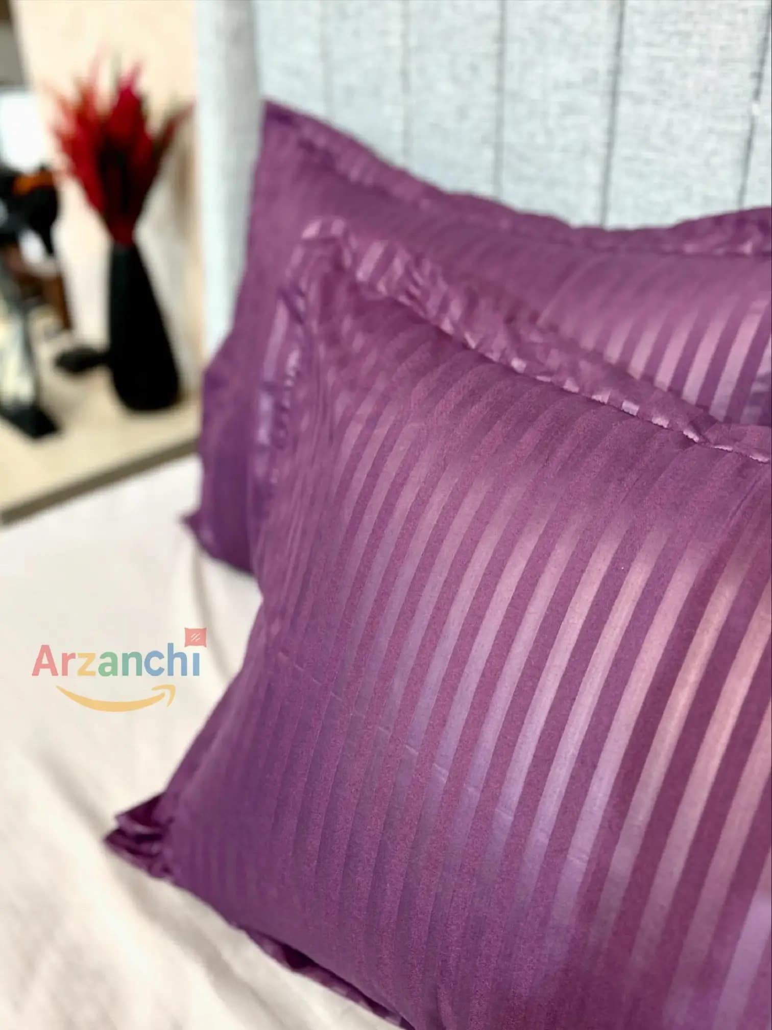 روتختی هتلی طوسی و بادمجونی کد H614 ارزانچی — تصویر ۳