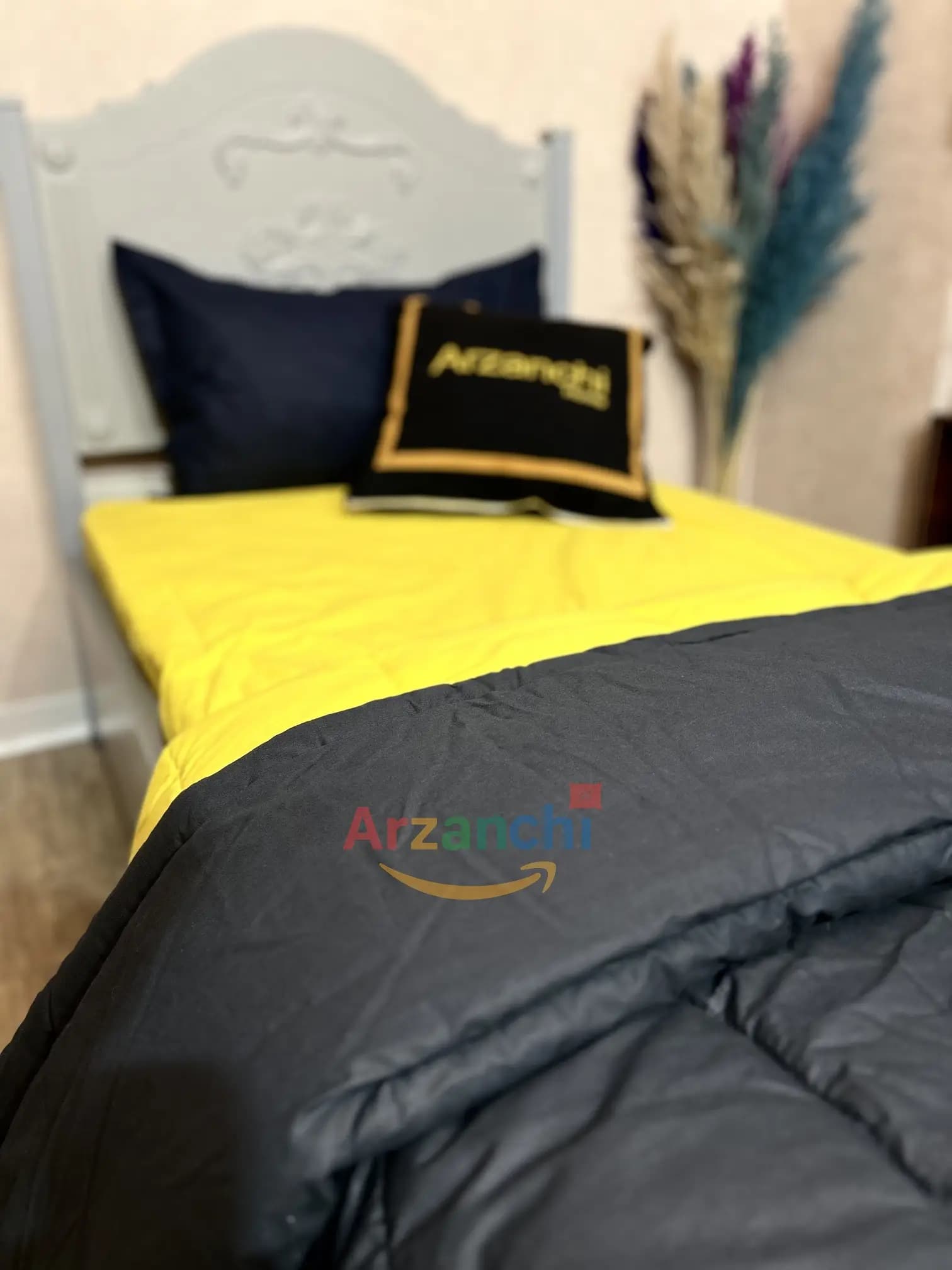 روتختی ساده مشکی و زرد کد S612 ارزانچی — تصویر ۴