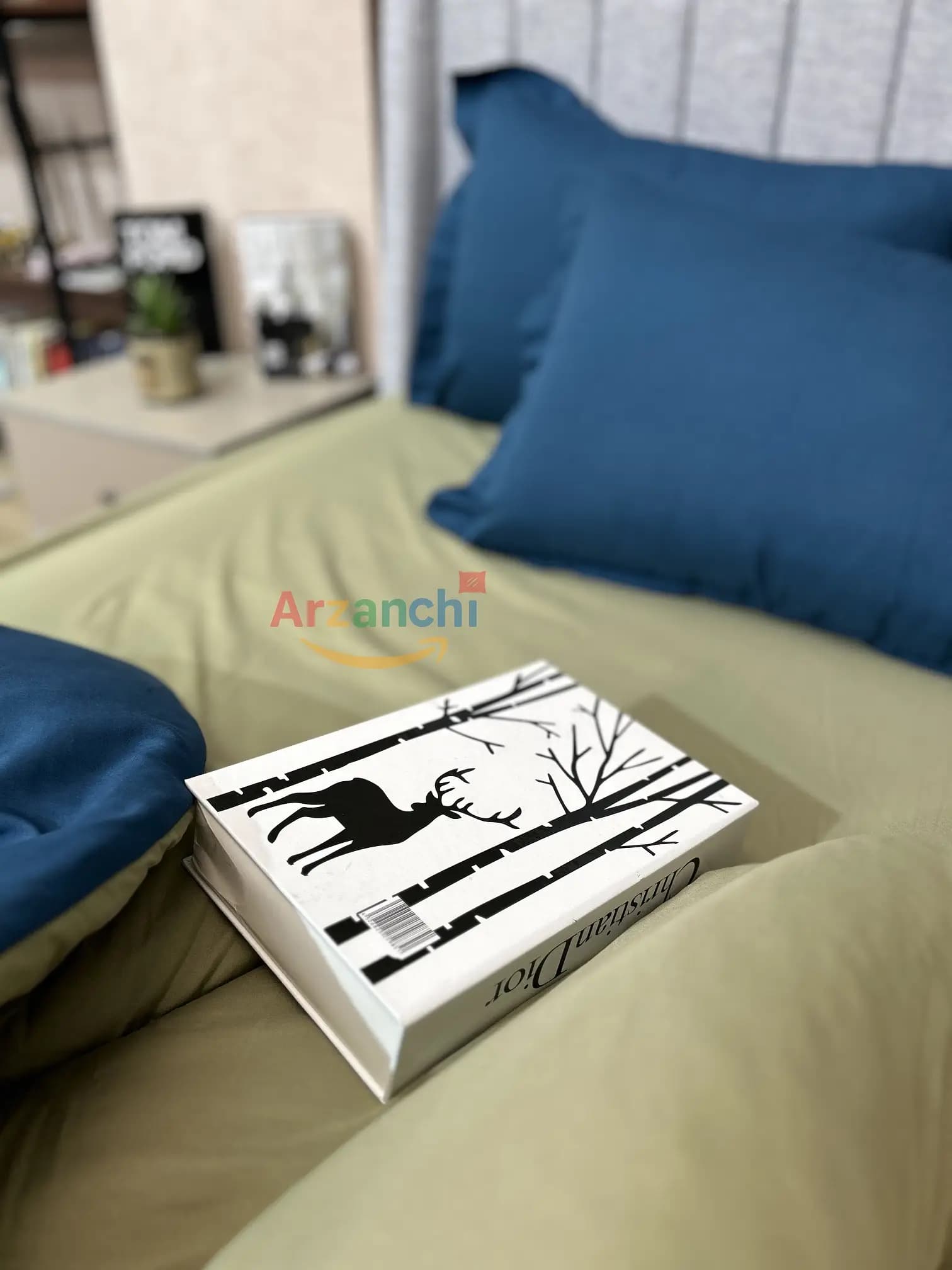 روتختی ساده سبزصدری و ابی نفتی کد S705 ارزانچی — تصویر ۴