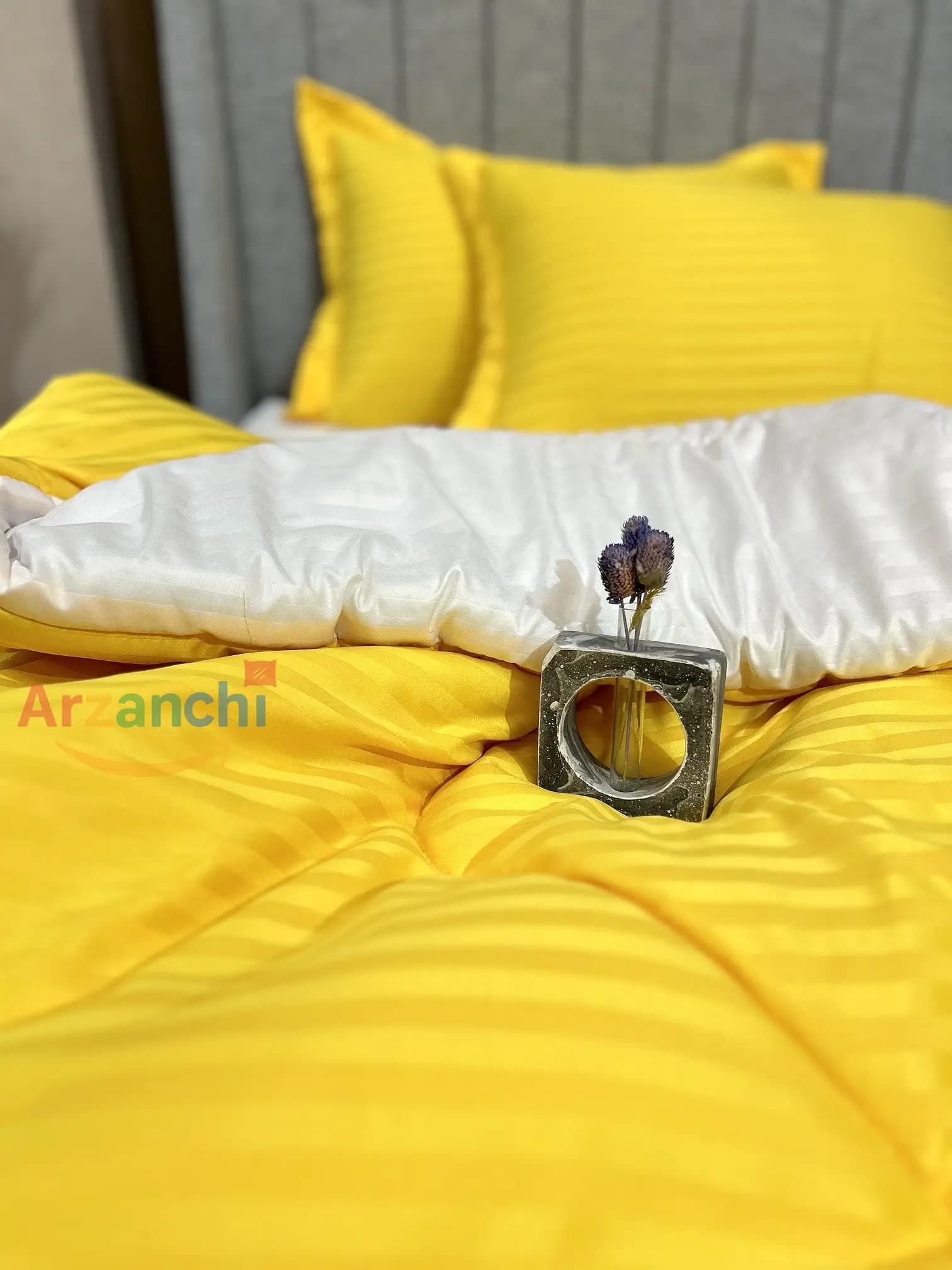 روتختی هتلی سفید و زرد کد H713 ارزانچی — تصویر ۷