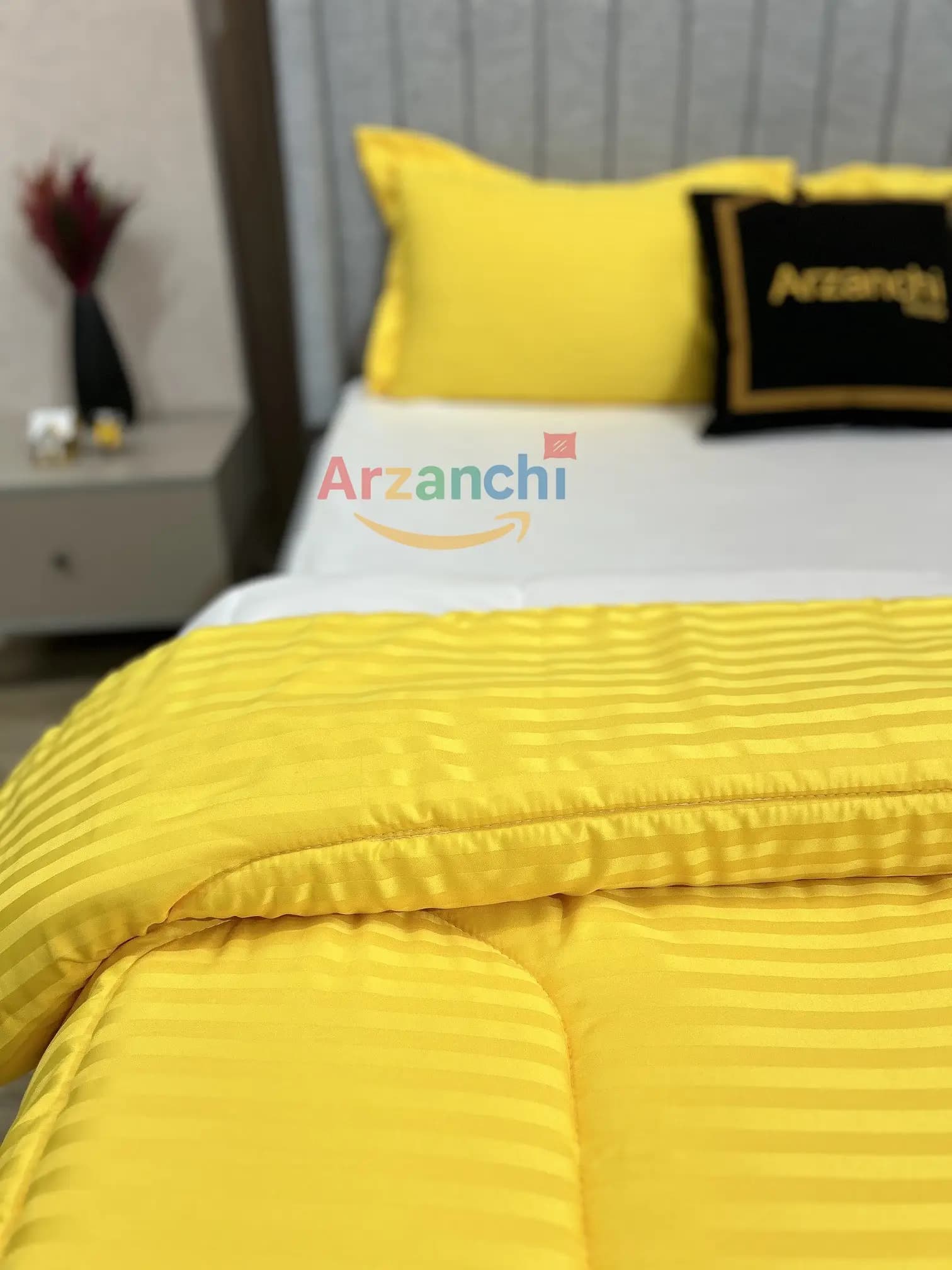 روتختی هتلی سفید و زرد کد H713 ارزانچی — تصویر ۵