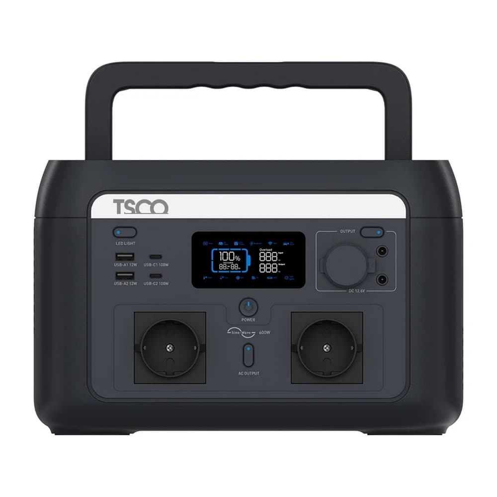 پاور استیشن 160000 میلی آمپر تسکو 600 وات مدل TSCO TST 601 با گارانتی 12 ماهه شرکتی — تصویر ۲