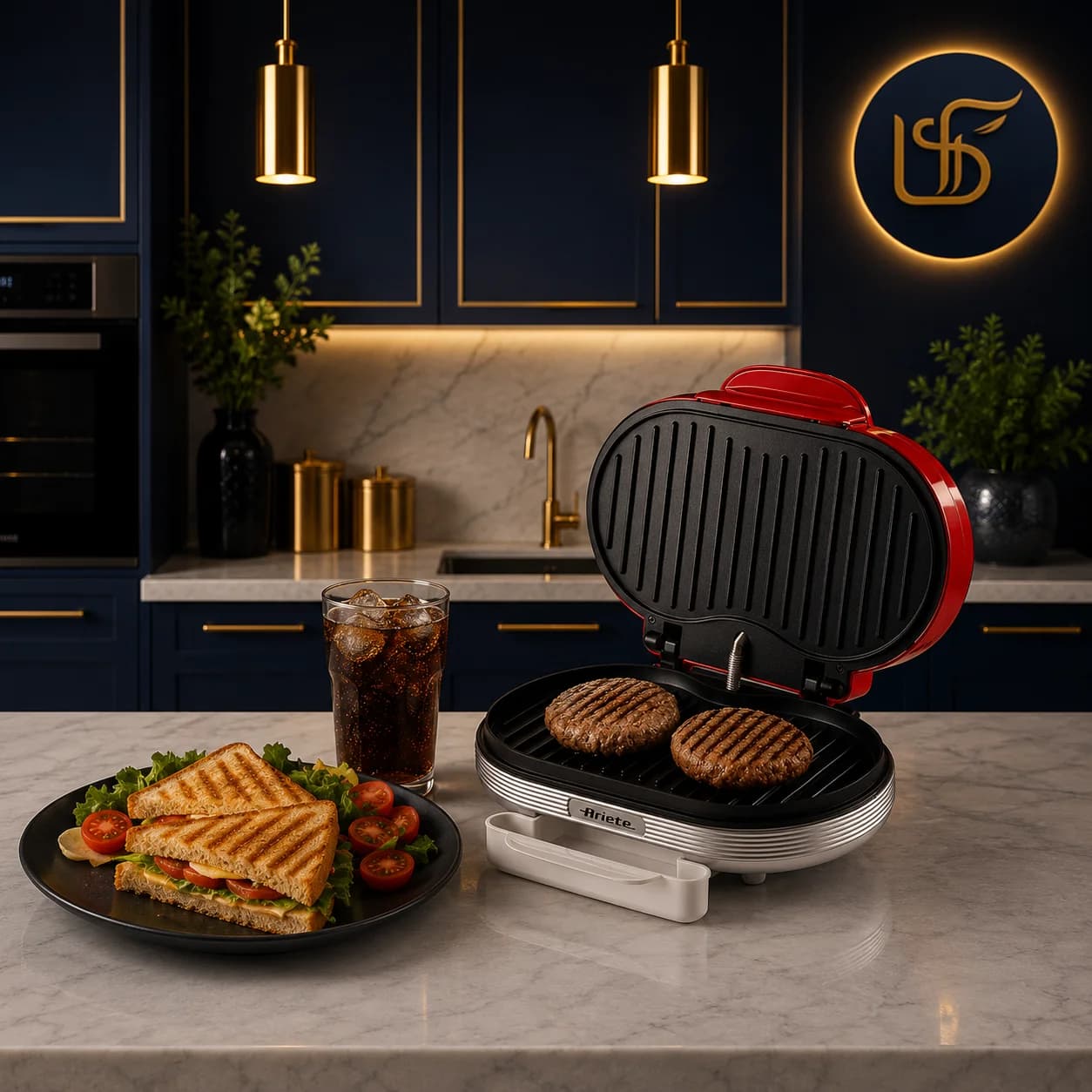 همبرگر پز برقی خانگی آریته پارتی تایم مدل 0205 — تصویر ۴