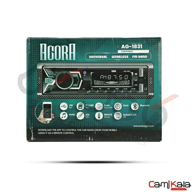 رادیو پخش بلوتوث دار دوفلش آگورا مدل AGORA AG-1831 — تصویر ۶