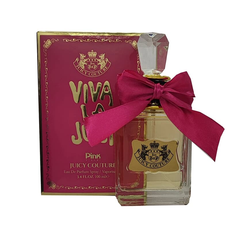 ادوپرفیوم زنانه پینک ویژوآل مدل Viva La Juicy با رایحه خنک حجم 100 میلی‌لیتر