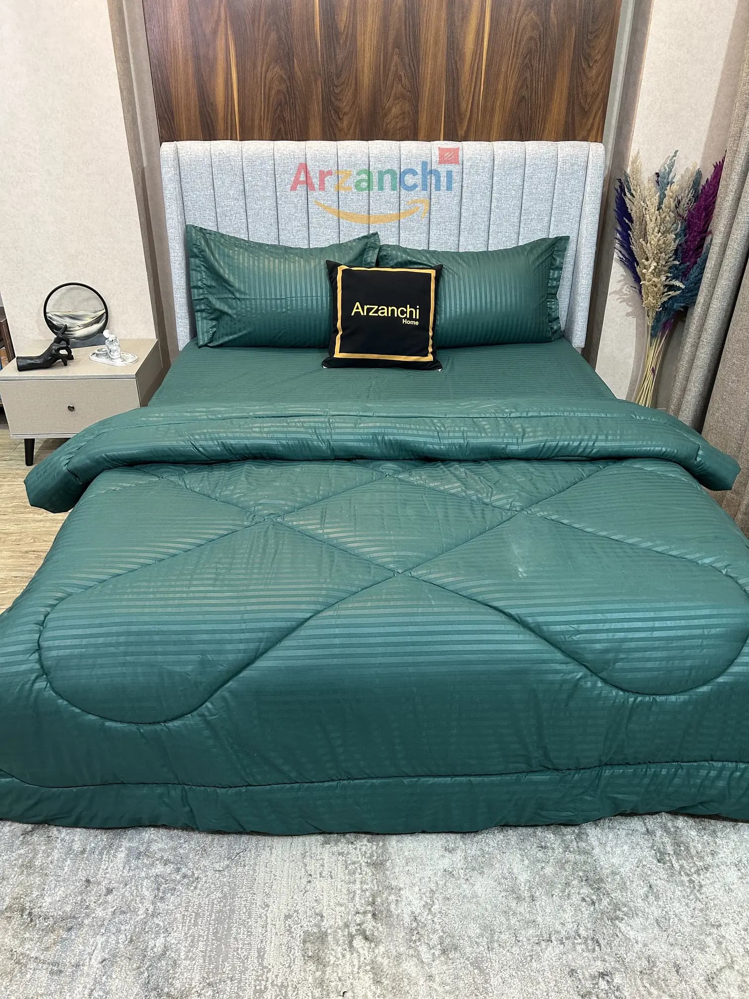 روتختی هتلی سبزیشمی کد H816 ارزانچی — تصویر ۴