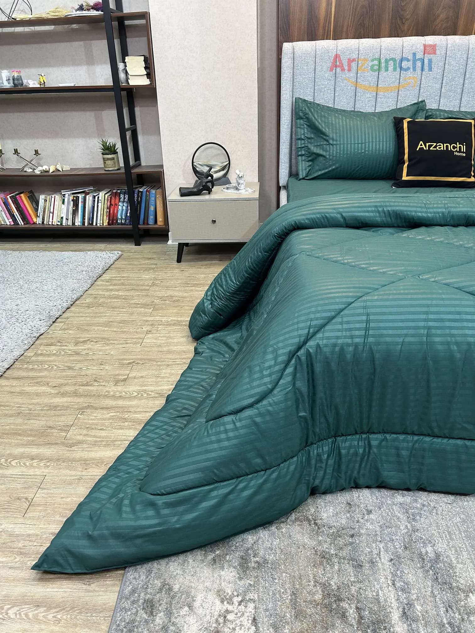 روتختی هتلی سبزیشمی کد H816 ارزانچی — تصویر ۲
