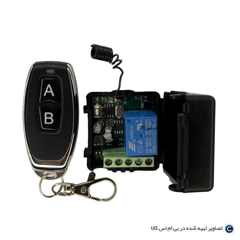 گیرنده ریموتی یک کانال 12 ولت 433mhz با 2ریموت — تصویر ۲